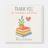 Dank u leraar - oprechte waardering geschenk magneet (Voorkant)