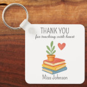 Dank u leraar - oprechte waardering geschenk sleutelhanger (Voorkant)