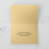 Dank u, Leraar, Penmanship Bedankkaart (Binnen)