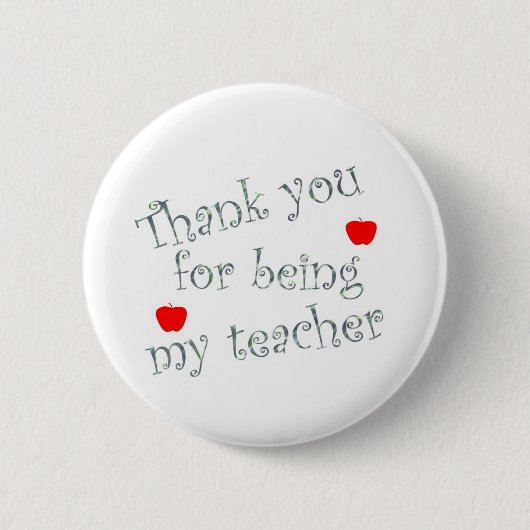 Dank u, leraar ronde button 5,7 cm (Voorkant)