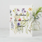 Dank u Leraar U maakte ons Jaar. Bewerkbare tekst Bedankkaart (Staand voorkant)