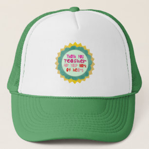 Dank u, leraar, voor uw werk van hart trucker pet