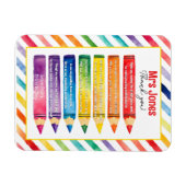 dank u leraar Waardering potloden gedicht Magneet (Horizontaal)