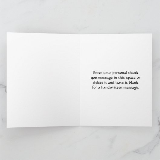 Dank u licht bedankkaart (Binnen)