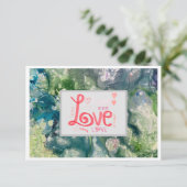 Dank u Liefde Flat Kaart 3.5 "x 5" (Staand voorkant)