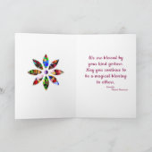 Dank u Magische Unicorn Flowers Personaliseer uw k Bedankkaart (Binnen)