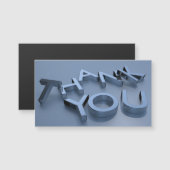 Dank u Magnetische Kaarten (Voorkant / Achterkant)