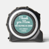 Dank u Mam Moederdag Familienamen Custom Rolmaat (Voorkant)