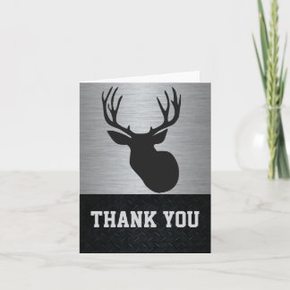 Dank u Mannen Deer Hunting Note Kaart