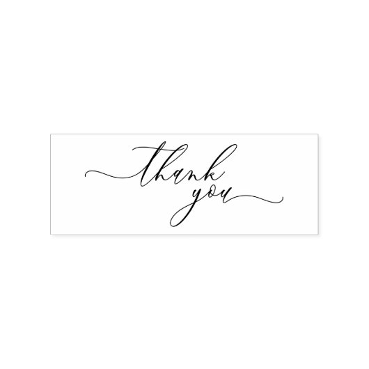 Dank u manuscript eenvoudige handtekeningsverpakki rubberstempel (Afrduk)