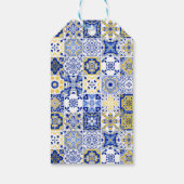 Dank u mediterrane citroen bruiloft douche gunst cadeaulabel (Achterkant)