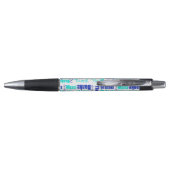 Dank u meertalig Word Cloud Blue Pen (Achterkant)