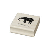 DANK U MET ELEPHANT WOOD ART STAMP 	RUBBERSTEMPEL (Stempel)