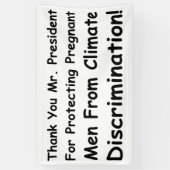 Dank u, mijnheer het President Spandoek (Verticaal)