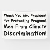 Dank u, mijnheer het President Spandoek (Horizontaal)