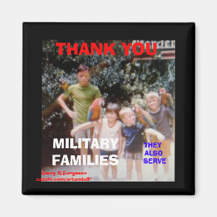 DANK U MILITAIRE FAMILIES Magnet Magneet