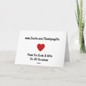 Dank u Militairen Bedankkaart (Achterkant)