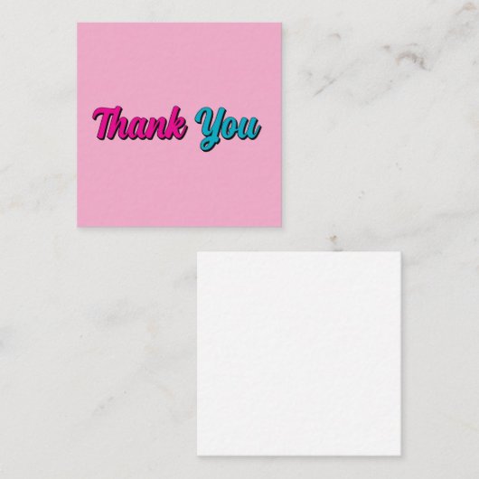 Dank u minimalistische professionele moderne elega informatiekaartje (Voorkant / Achterkant)