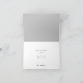 DANK U MITZVAH moderne minimale geometrische grijs Bedankkaart (Binnen)