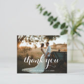 Dank u Moderne Briefkaart van de Foto van het Band (Staand voorkant)