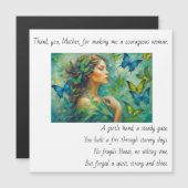 Dank u, Moeder gedicht Magnetische Kaart (Voorkant / Achterkant)