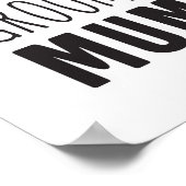 Dank U Moeder van de Bruidegom Bruidsboeket Bloeme Poster (Hoek)