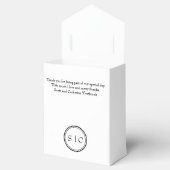 Dank u Monogram Partij gunst zak Bedankdoosjes (Geopend)