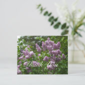 Dank u-mooie Lila Struik Briefkaart (Staand voorkant)