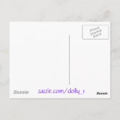 Dank u-mooie Lila Struik Briefkaart (Achterkant)