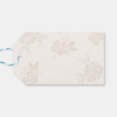 Dank u Mousserende Wijnfles Zwarte Boog Cadeaulabel (Achterkant Horizontaal)