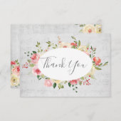 Dank u  muziek achtergrond kaart (Voorkant / Achterkant)