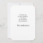 Dank u Muzieknoten achtergrond Kaart (Achterkant)