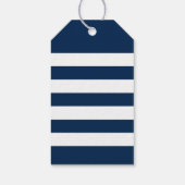 Dank u Navy Blue Modern Script bruiloft Cadeaulabel (Achterkant)