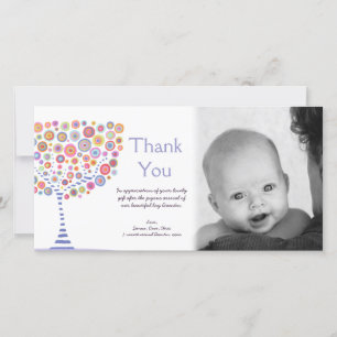 Dank u Nieuwe Baby Aankomst Gift Photocard Bedankkaart