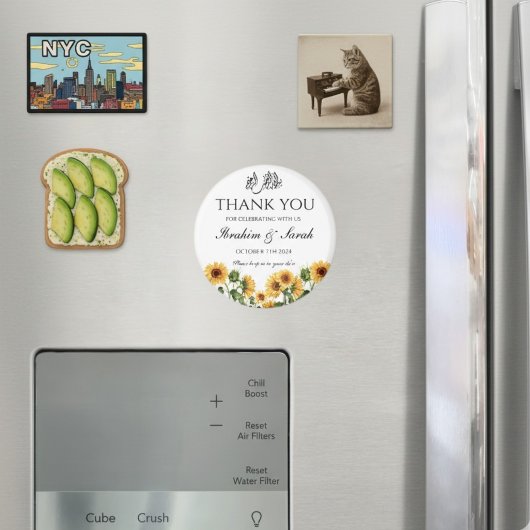 Dank u nikah moslim bruiloft gunst bloemenfeest magneet