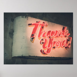 Dank u Nostalgie van de Hipster van de Retro van Poster