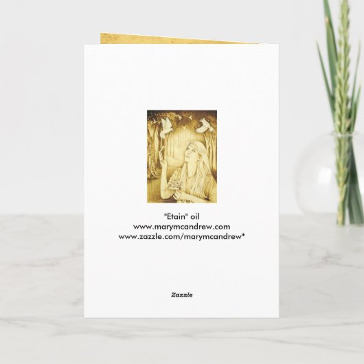 Dank u nota nemen van - Keltische Godin Etain Bedankkaart (Achterkant)