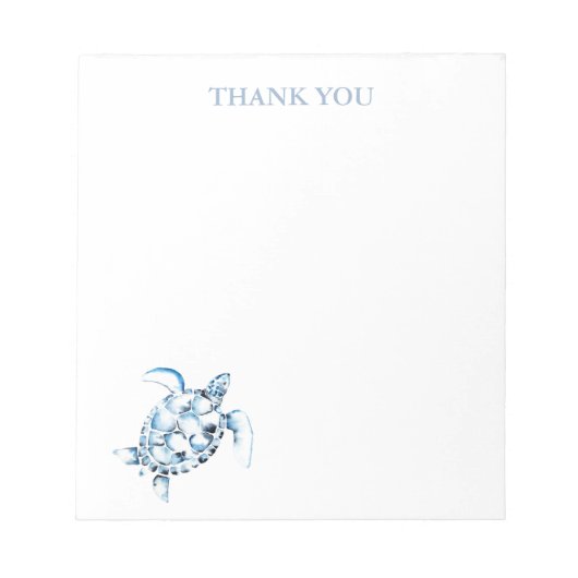Dank u Notitieblokken Zee Turtle Stationery (Voorkant)