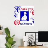 DANK U OM TE VERPLEKKEN, ARTS, EERSTE RESPONDERS POSTER (Thuiskantoor)