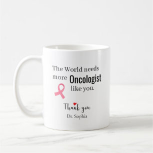 Dank U Oncoloog Aangepaste Naam Koffiemok