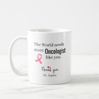 Dank U Oncoloog Aangepaste Naam Koffiemok