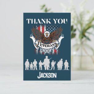 Dank u ons veteranen herdenkingseer, bedankkaart