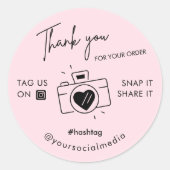 Dank u Onverwachte Label Deel Sociale Media Cute C (Voorkant)