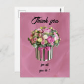 Dank u op de dag van de Administratieve Beroeps Briefkaart (Voorkant / Achterkant)