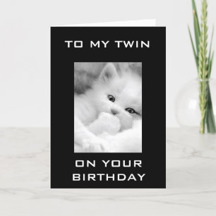 DANK U OP UW BIRTHDAAG TWINISTER BEDANKKAART