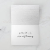 Dank u op Whitewashed Hood Bedankkaart (Binnen)