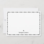 DANK U OPMERKT modern controlecentrum zwart wit Bedankkaart (Voorkant)