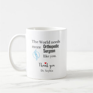 Dank U Orthopedisch Chirurg Aangepaste Naam Koffiemok