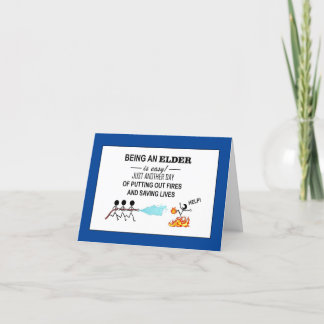 "Dank u, oudsten!" Dubbele bedankkaarten Bedankkaart