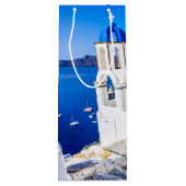 Dank u papieren zak Oia Santorini Wijn Cadeautas (Achterkant)
